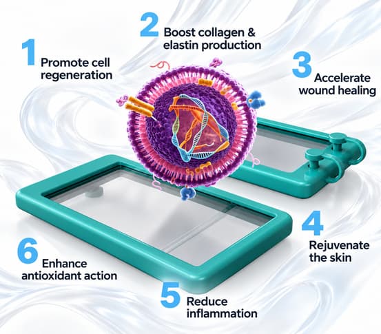 Exosome visual with text